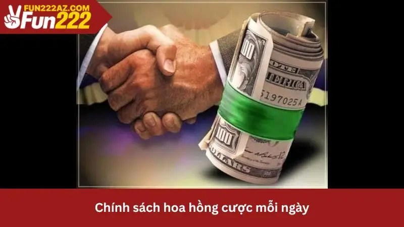 Chính sách hoa hồng dành cho hợp tác đại lý Fun222